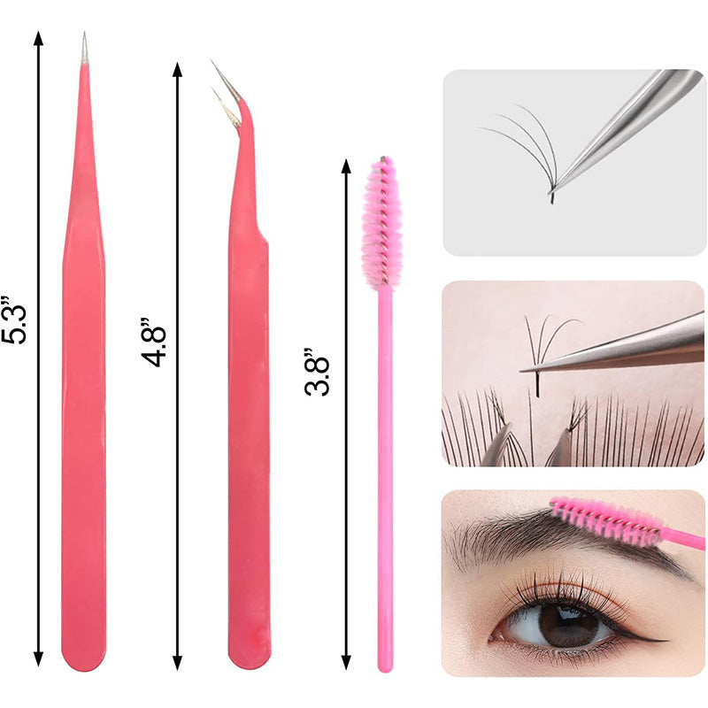 Fine Tip Tweezers Pink