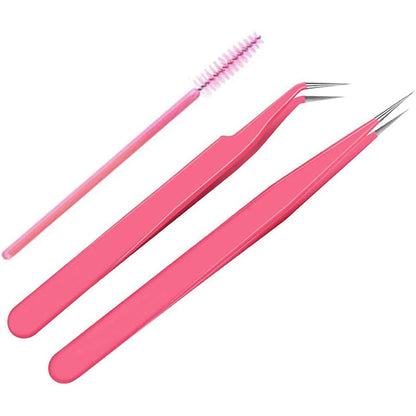 Fine Tip Tweezers Pink