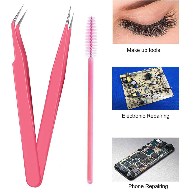 Fine Tip Tweezers Pink